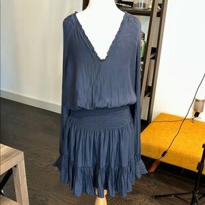 Ramy Brook Midnight Blue Gathered Dress